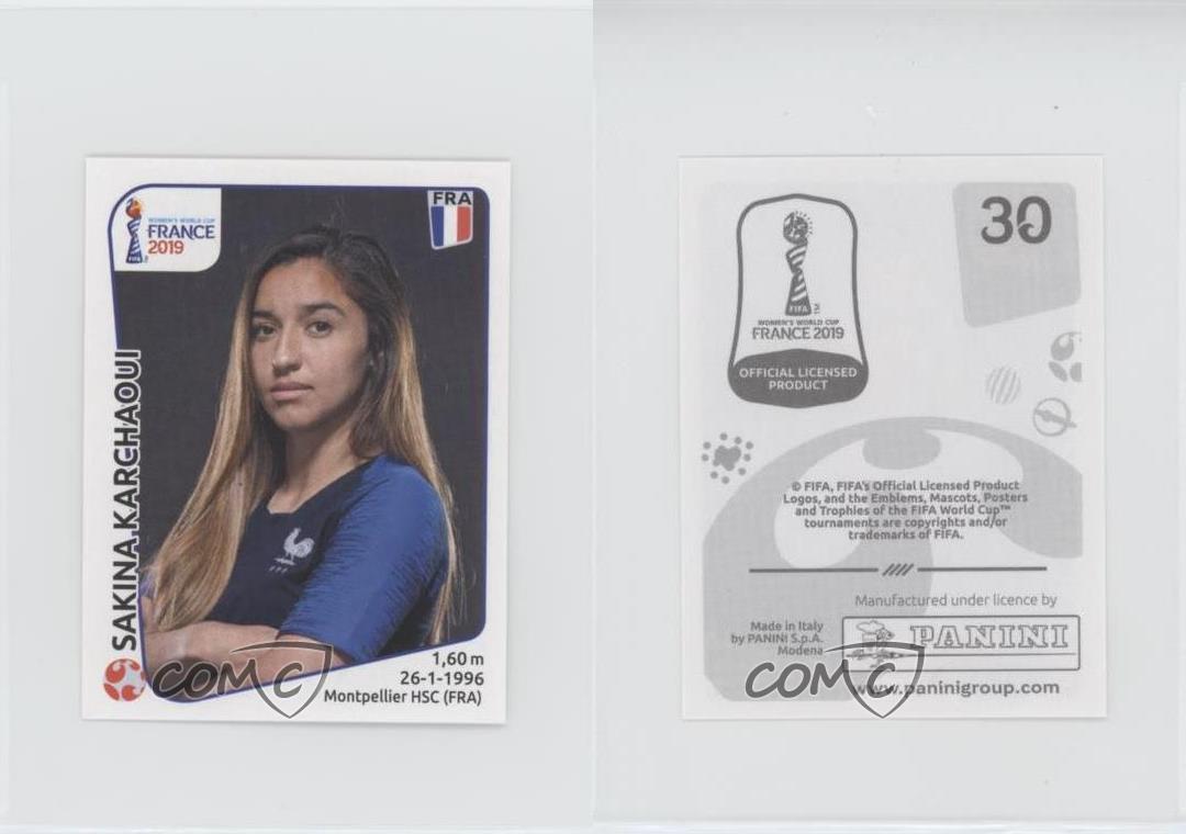 Frankreich Sakina Karchaoui Panini Frauen WM 2019 Sticker 30 