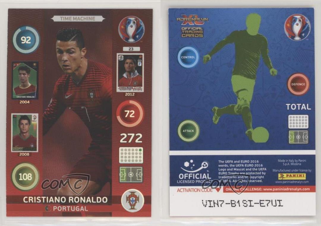 Classic Limited Edition EM Panini Adrenalyn XL Euro 2016 Cristiano Ronaldo