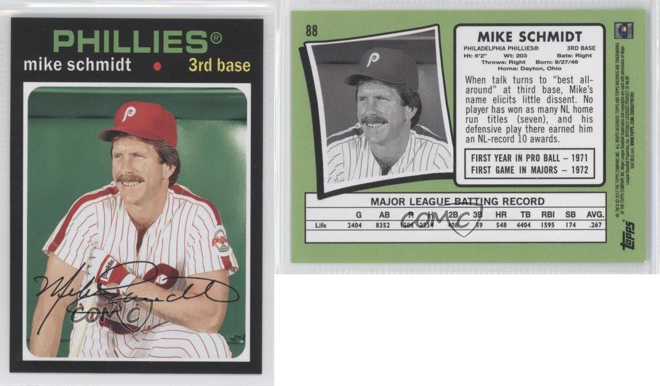 Mike Schmidt #88 2012 Topps Archives Phillies 