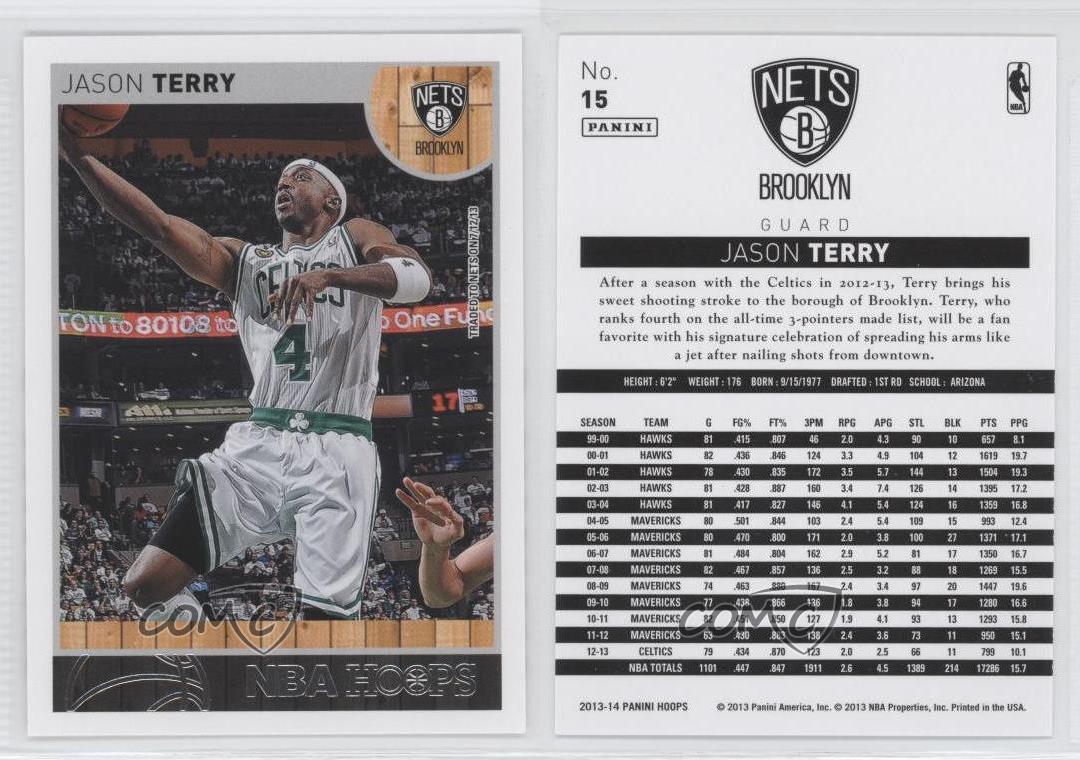2013-14 NBA Hoops Jason Terry #15 - Picture 4 of 4