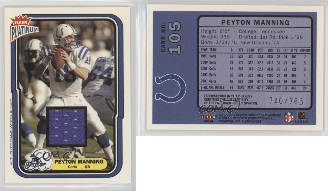 Peyton manning platinum jersey Clearance