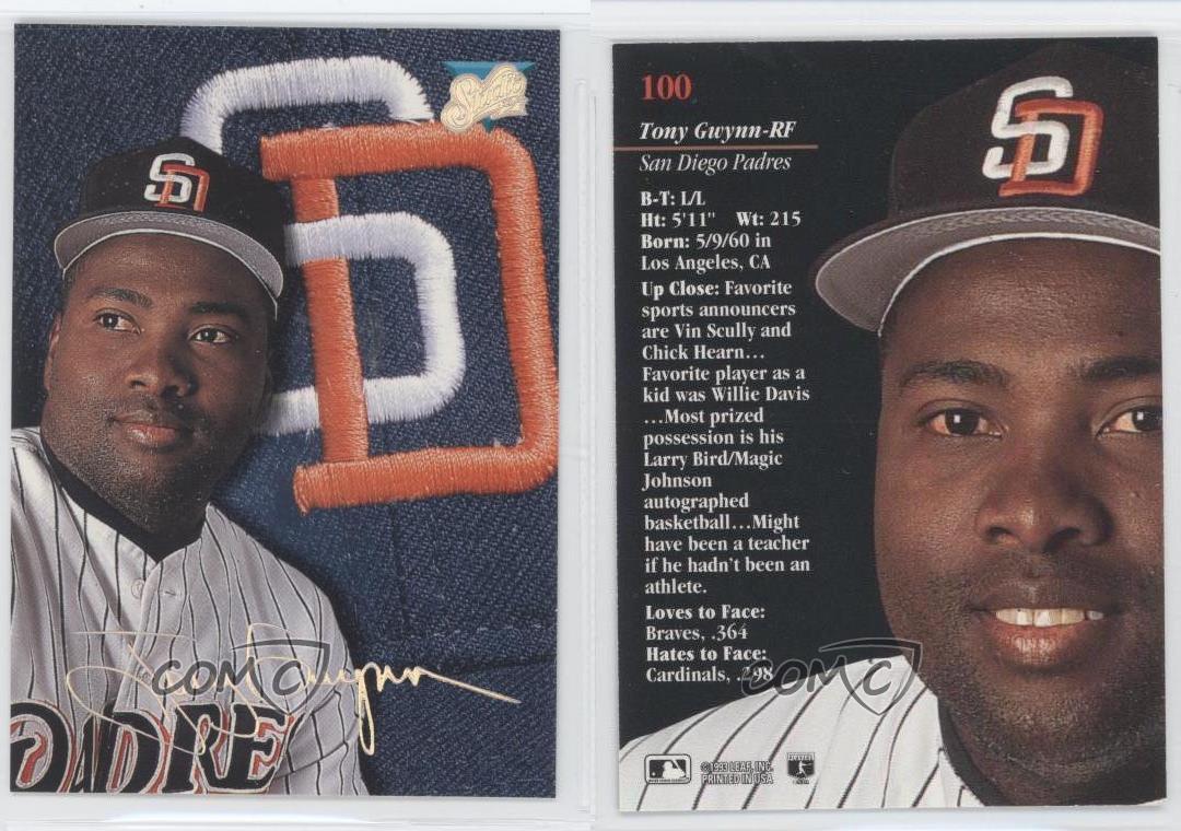 1993 Studio 100 Tony Gwynn San Diego Padres Baseball Card eBay