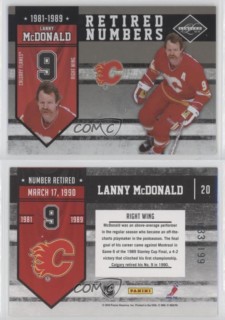 Lanny McDonald's Jersey Retired 