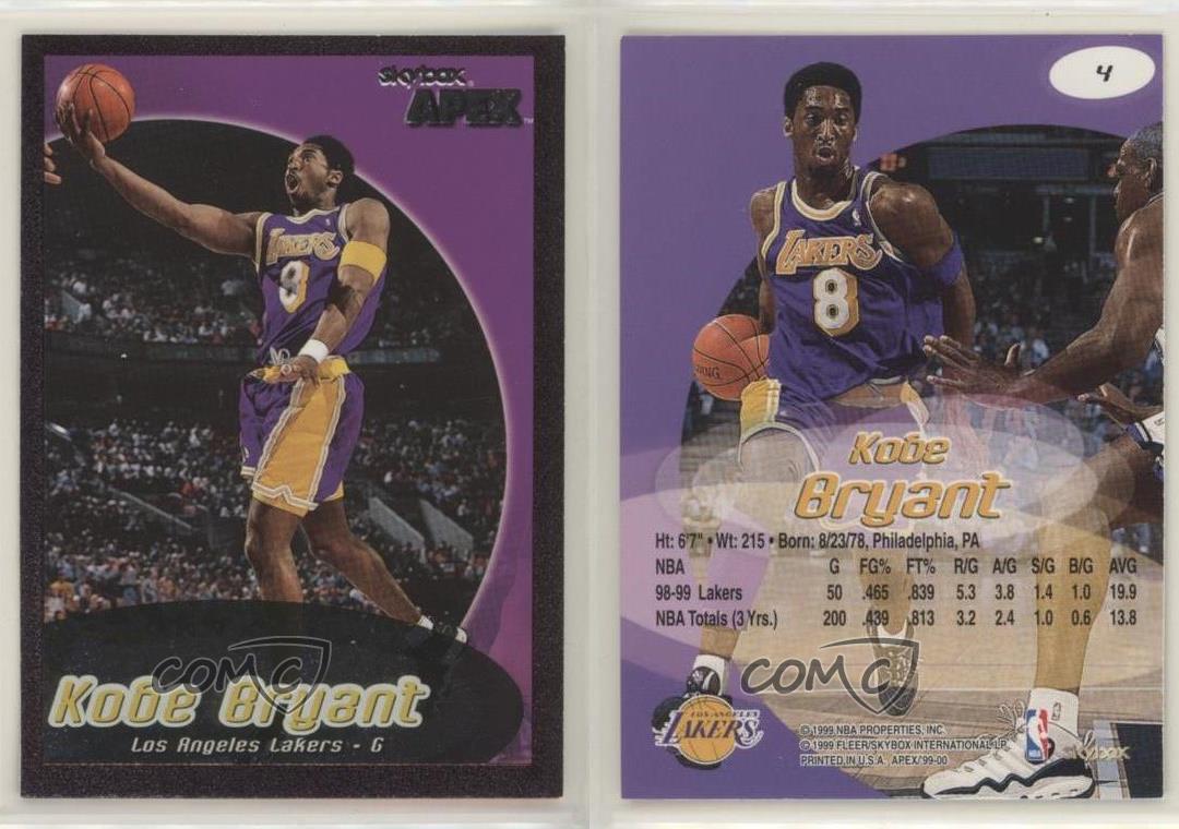 1999-00 Skybox Apex Kobe Bryant #4 HOF | eBay