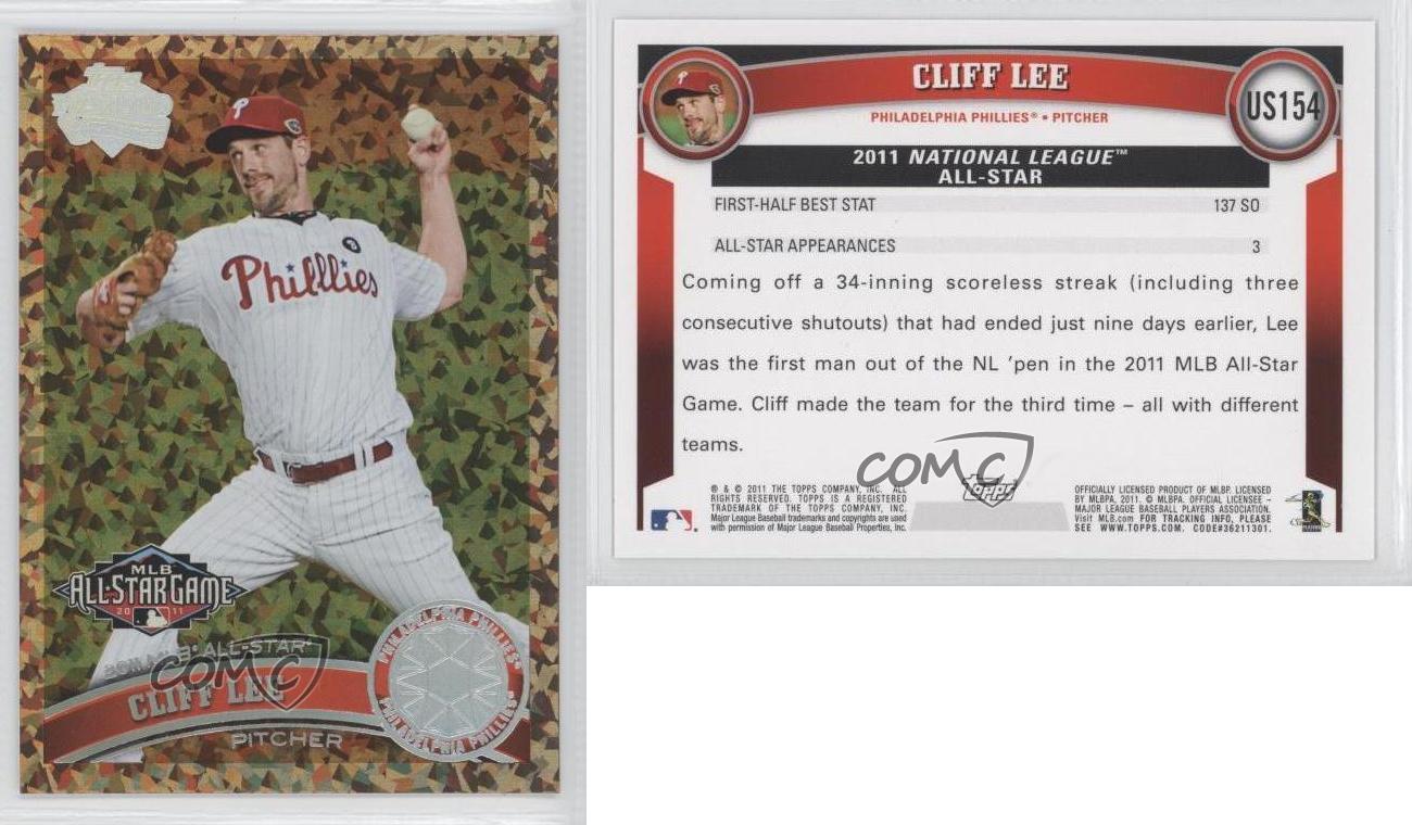 2011 Topps Update #US154a Cliff Lee NM-MT Phillies