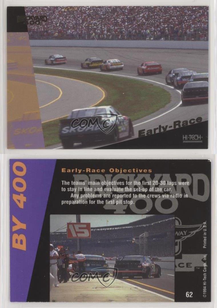 1995 Hi-Tech Brickyard 400 Gold Foil Early-Race Objectives #62 | eBay