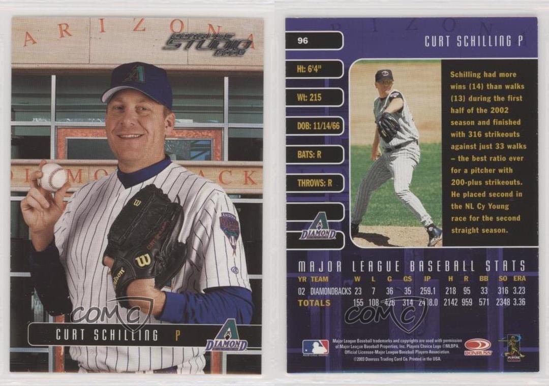 2003 Studio #96 Curt Schilling Arizona Diamondbacks