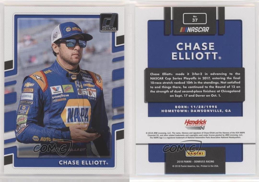 2018 Donruss #37 Chase Elliott Racing Card 