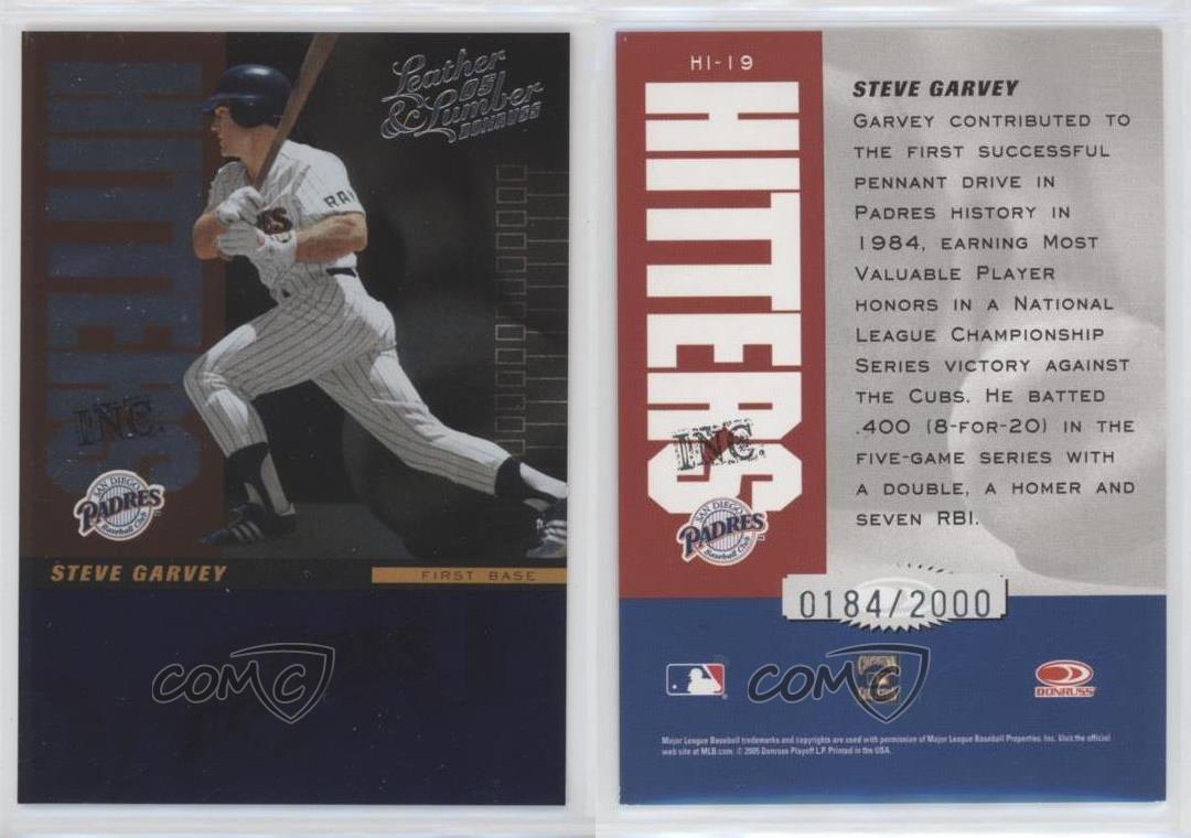 Steve Garvey 2005 Donruss Leather & Lumber Bat Relic #HI-I9