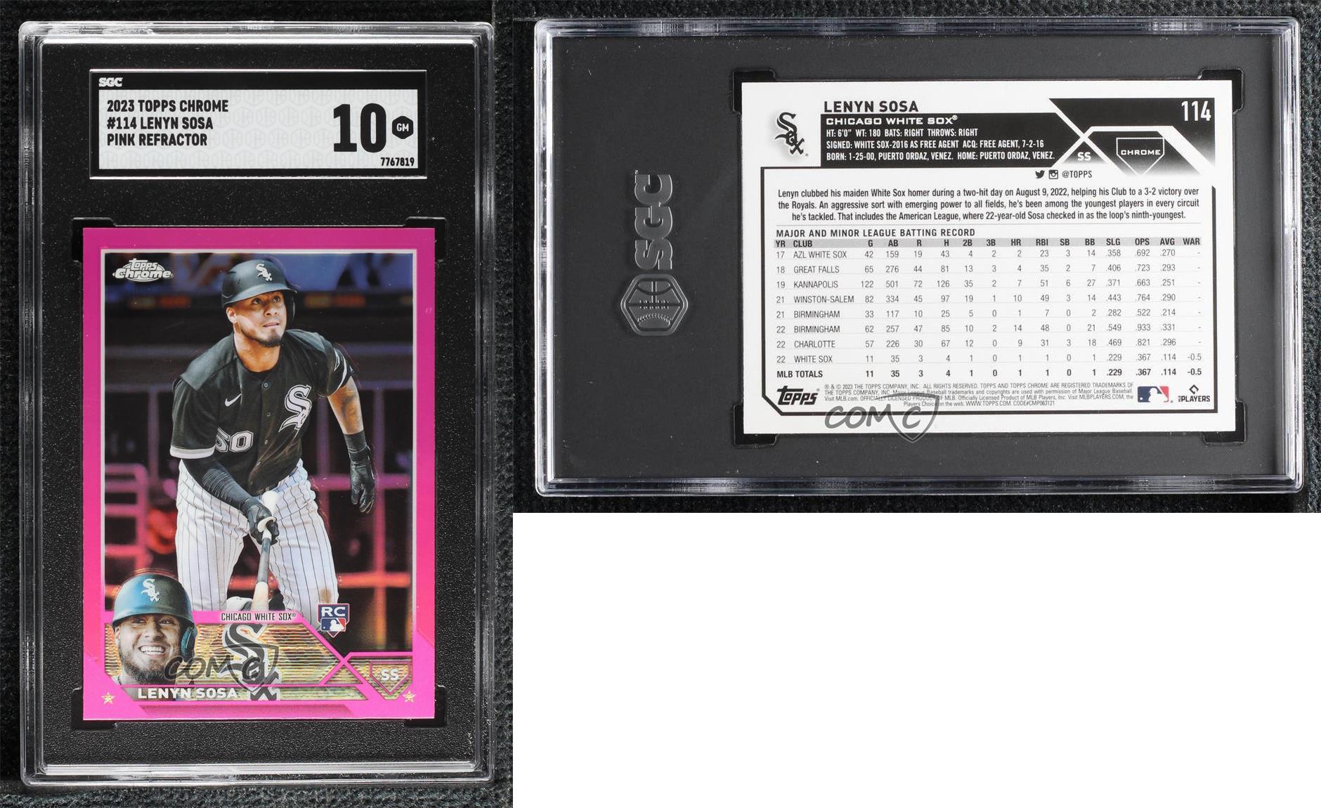 2023 Topps Chrome - Lenyn Sosa #114 Pink Refractor (RC)