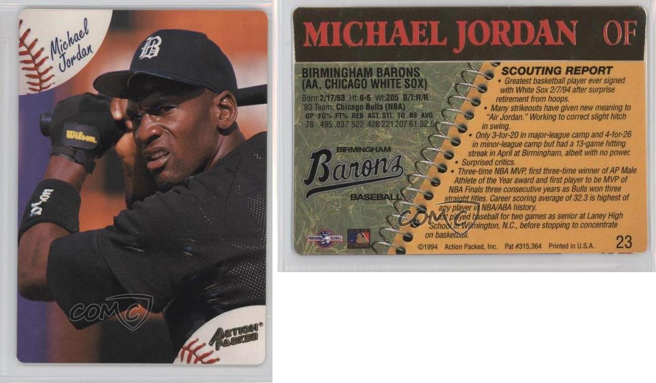 michael jordan barons baseball cards