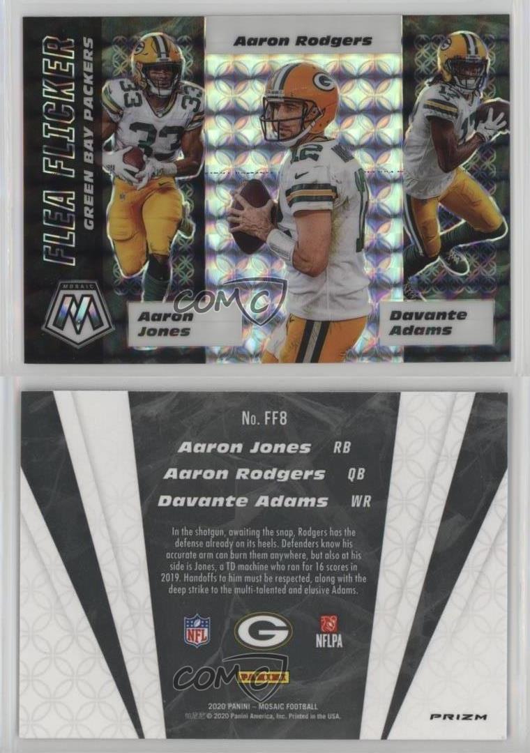2020 Panini Mosaic Flea Flicker Aaron Jones Rodgers Davante Adams #FF8 - Bild 3 von 4
