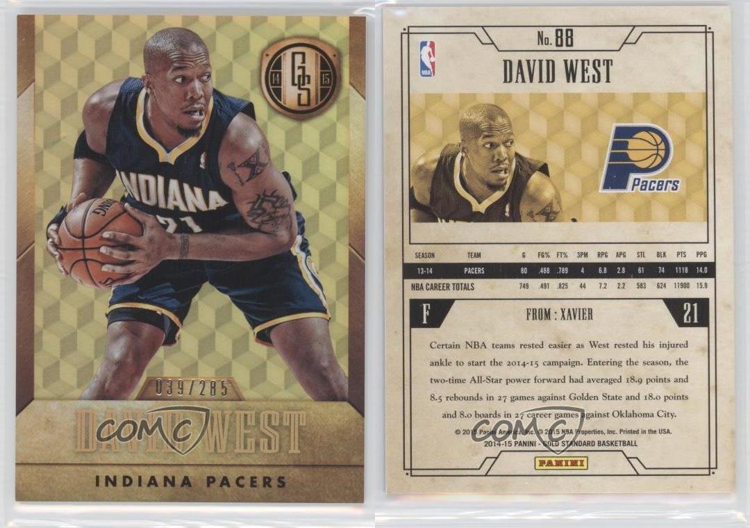 2014-15 Panini Gold Standard /285 David West #88 - Picture 3 of 4