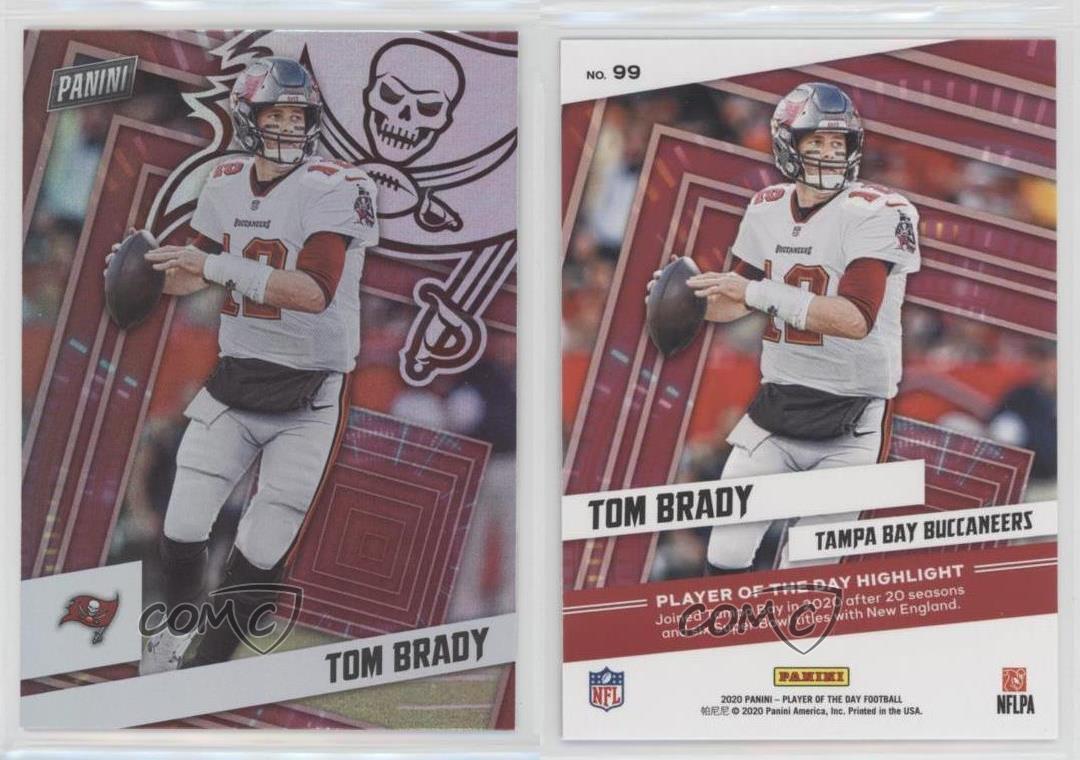 Tom Brady 2020 Panini Player of the Day #99 Tampa Bay Buccaneers