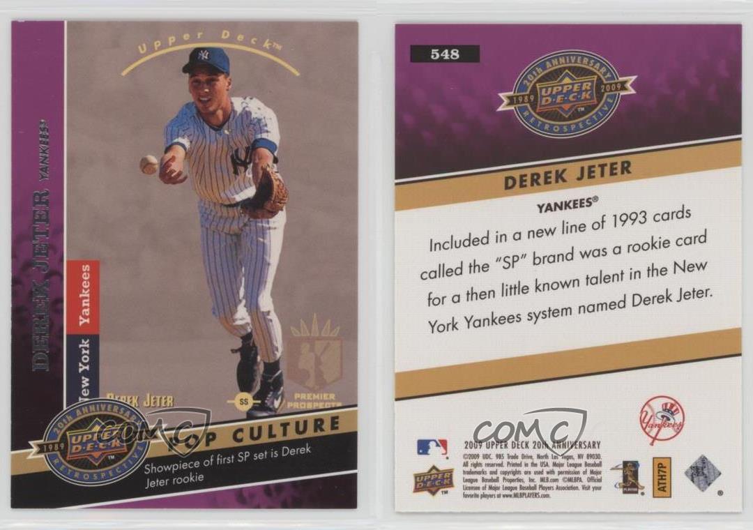 2009 Upper Deck 20th Anniversary Retrospective Sports Derek Jeter #548 HOF