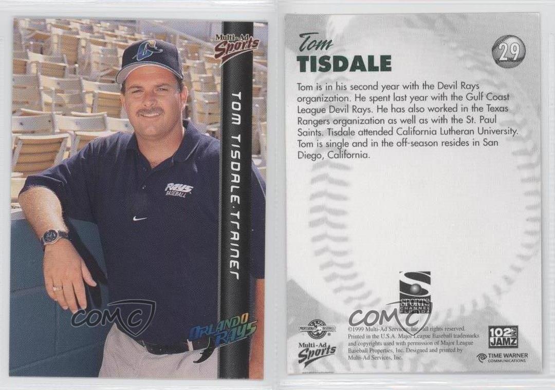 1999 Multi-Ad Sports Orlando Rays - [Base] #29 - Tom Tisdale