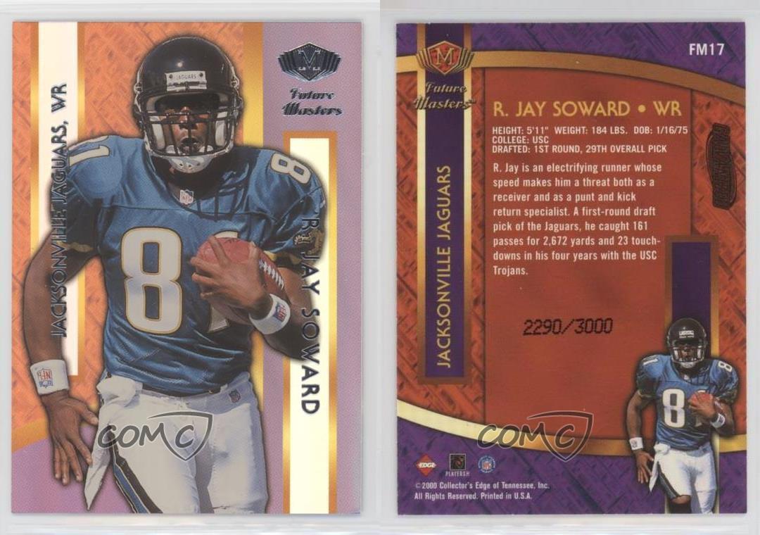 2000 Collector's Edge Masters Future Silver /3000 R Jay Soward #FM17 Rookie RC