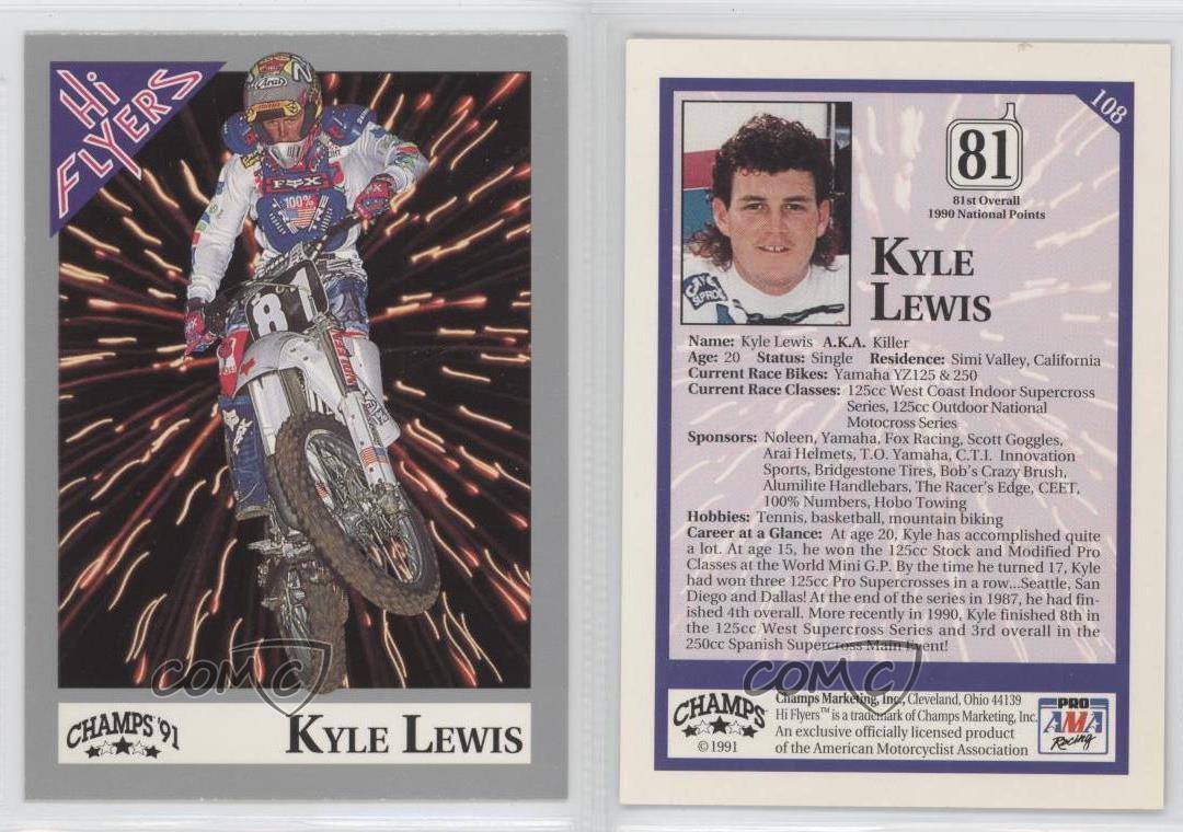 1991 Champs Hi Flyers AMA Motocross Kyle Lewis #108
