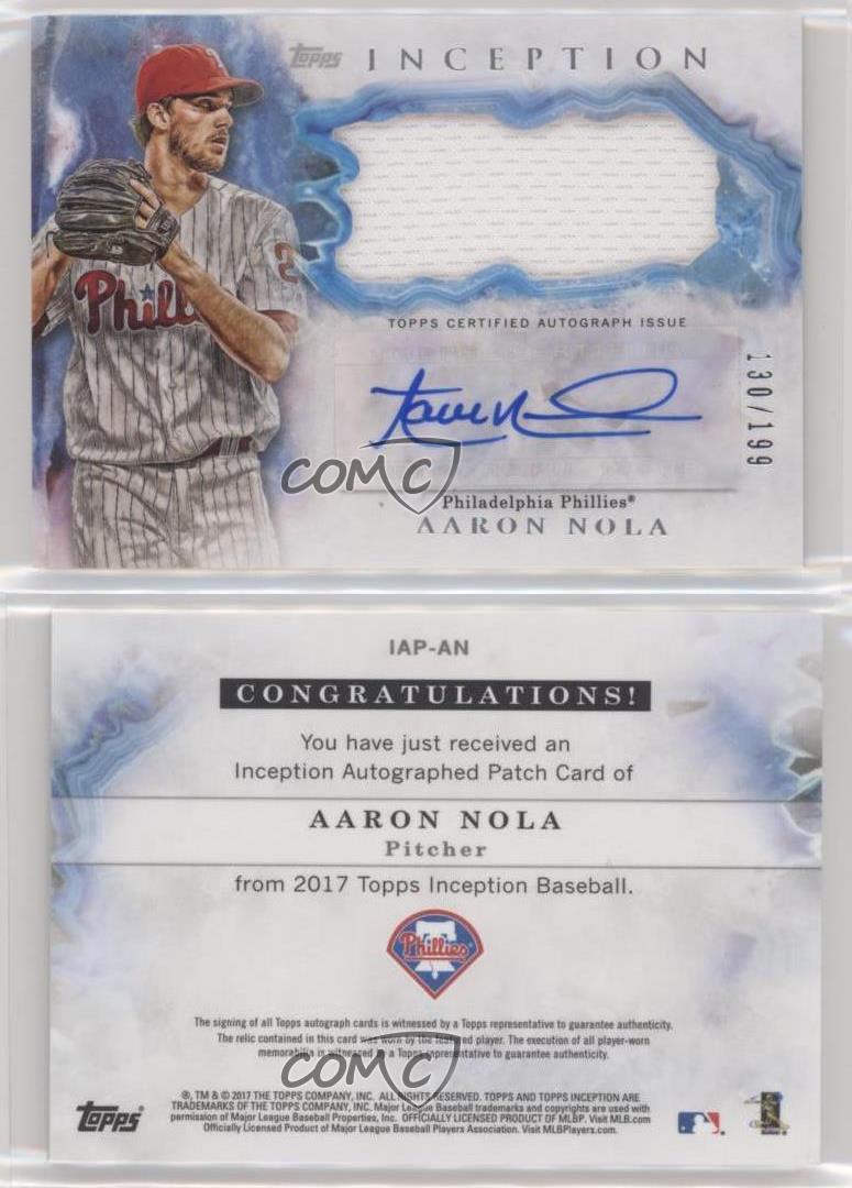 Parche automático Topps Inception Inception 2017/199 Aaron Nola #IAP-AN parche automático - Imagen 3 de 4