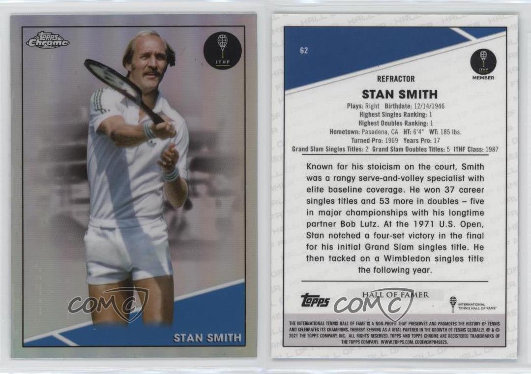 2021 Topps Chrome Refractor Stan Smith #62 HOF