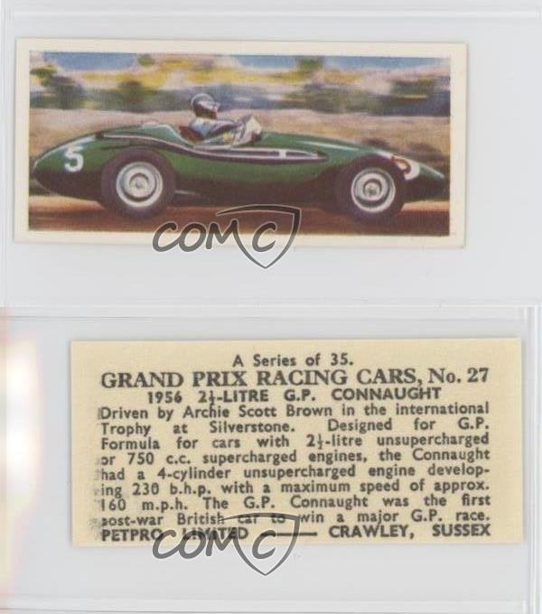 S PICK YOUR CARD GRAND PRIX RACING CARS 1962 VGC PETPRO TRADE CARDS 