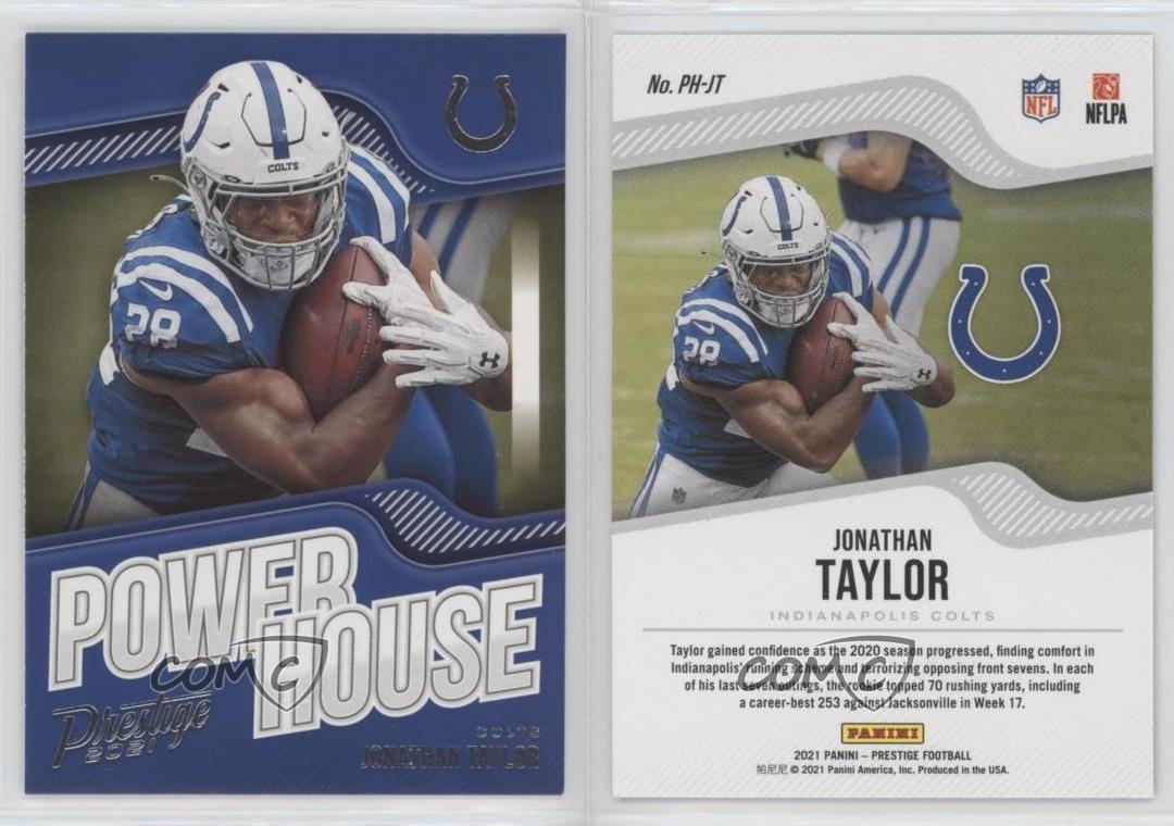 2021 Panini Prestige Jonathan Taylor Power House #PH-JT Indianapolis Colts