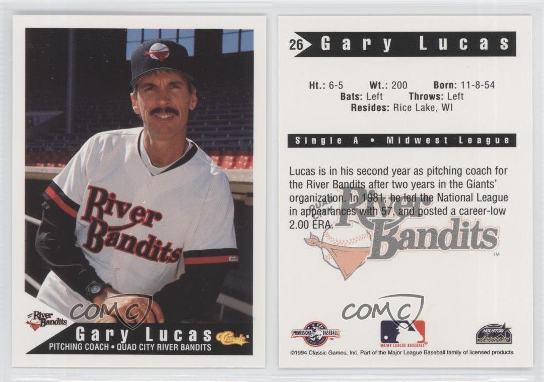 1994 Classic Quad City River Bandits 26 Gary Lucas Baseball Card eBay