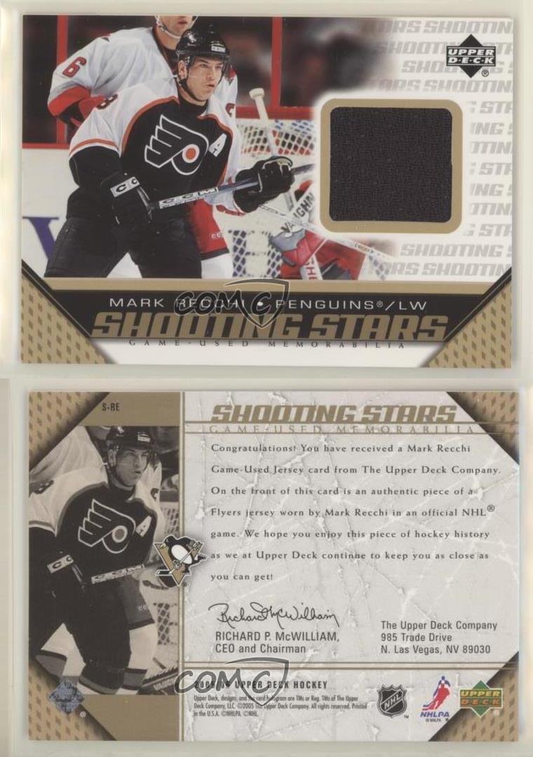 2005-06 Upper Deck - Shooting Stars Game-Used Memorabilia #S-RE Mark Recchi (MEM)