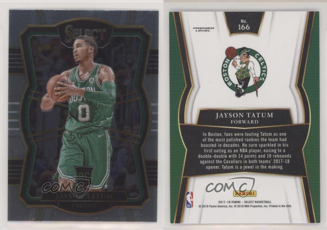 2017-18 Panini Select Premier Level Jayson Tatum #166 Rookie RC | eBay