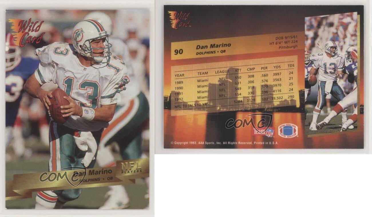 1993 Wild Card#90 Dan Marino Miami Dolphins HOF DMC-1271