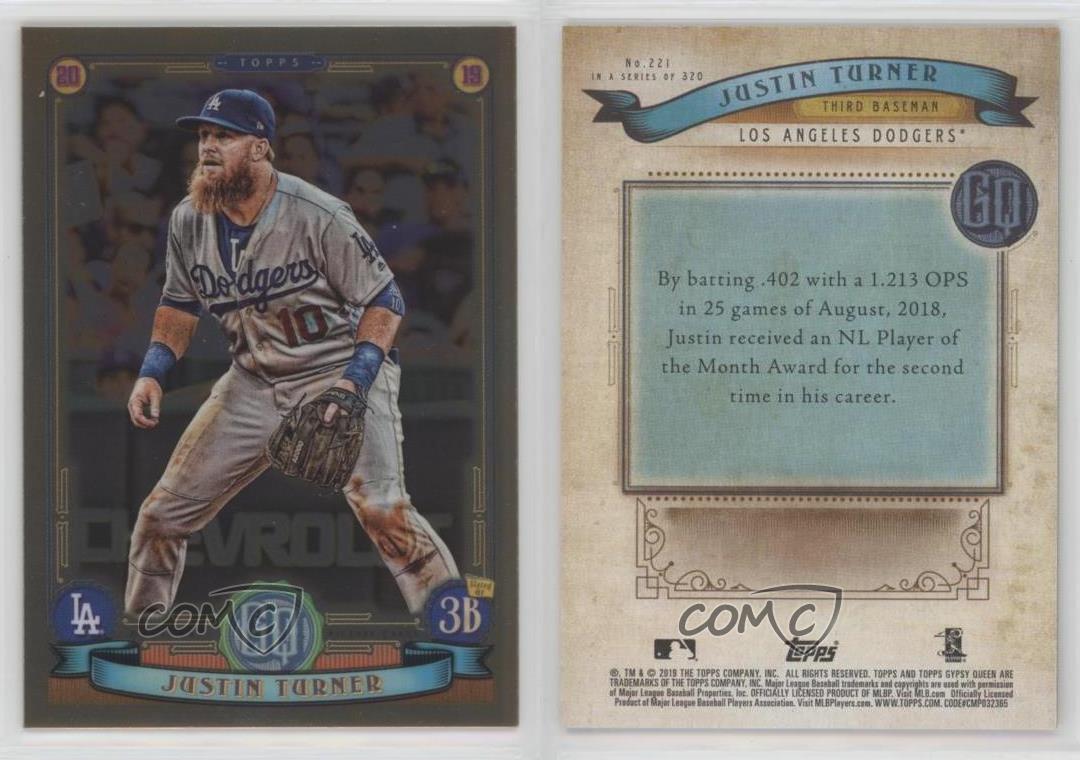 2019 Topps Gypsy Queen Chrome Justin Turner #221