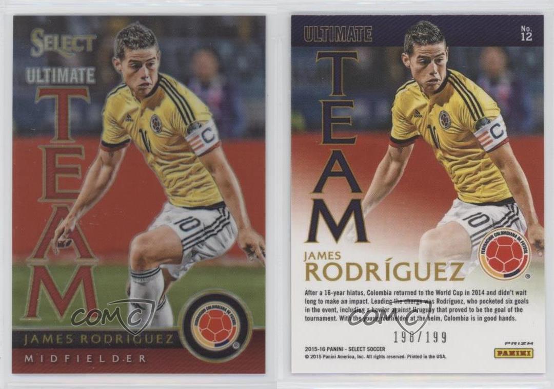 2018 Panini FIFA World Cup Blue Red Wave Prizm James RODRIGUEZ Colombia 38 