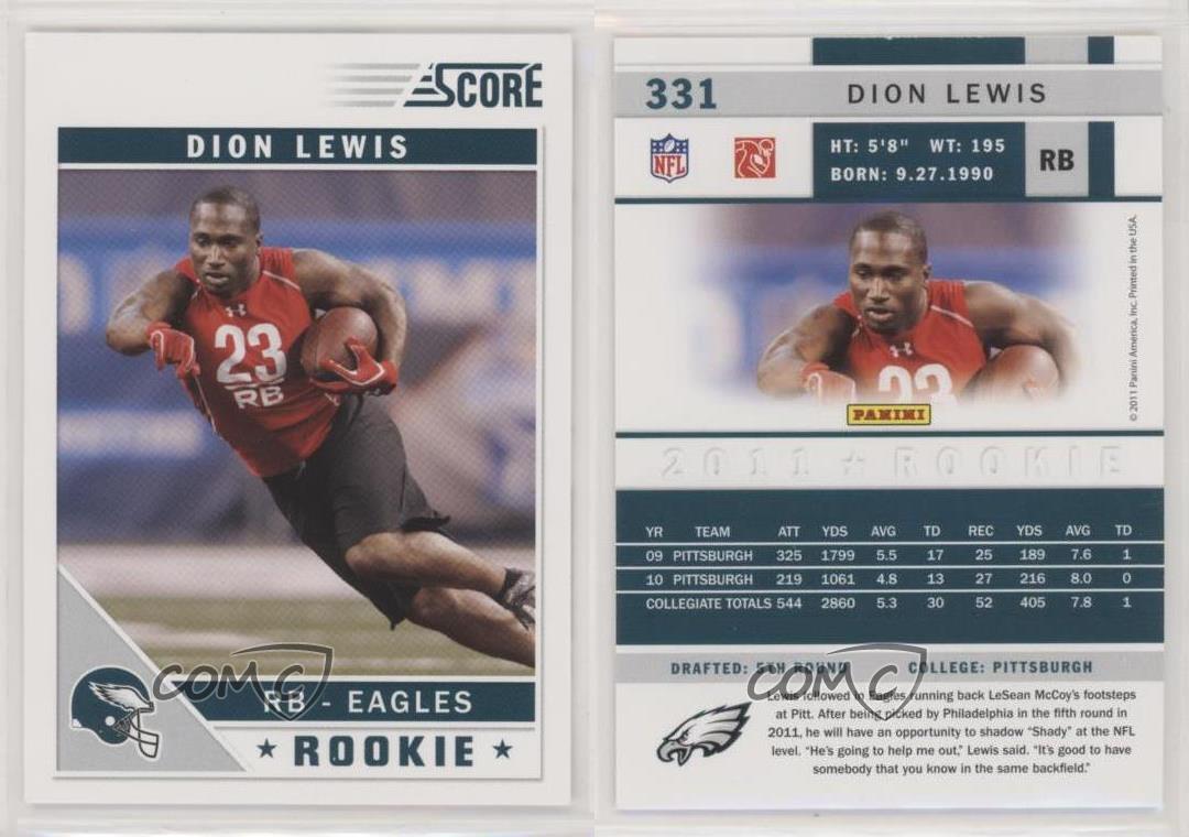 2011 Score Rookie Dion Lewis #331 Rookie RC