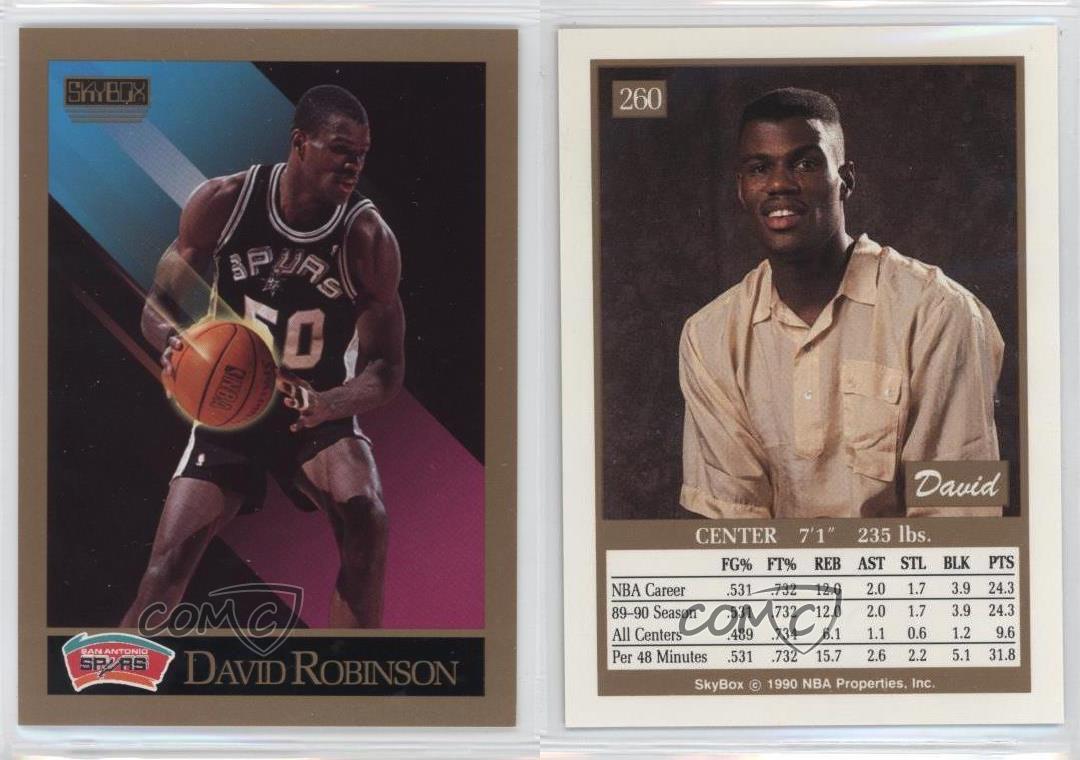 1990-91 Skybox David Robinson #260 HOF | eBay