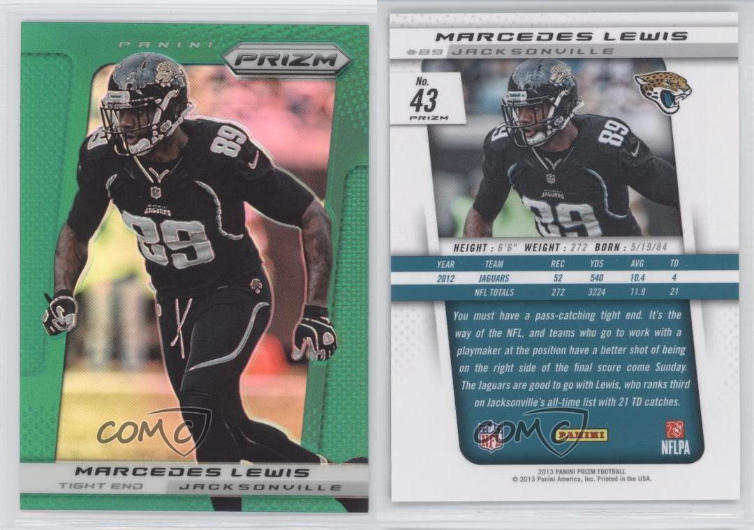 2013 Panini Prizm Retail Green Prizm Marcedes Lewis #43 - Foto 3 di 3