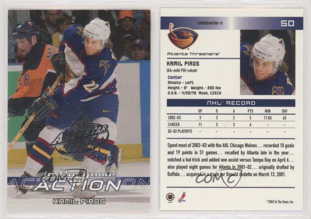Kamil Piros Hockey Card 2001-02 Topps Chrome #171 Kamil Piros
