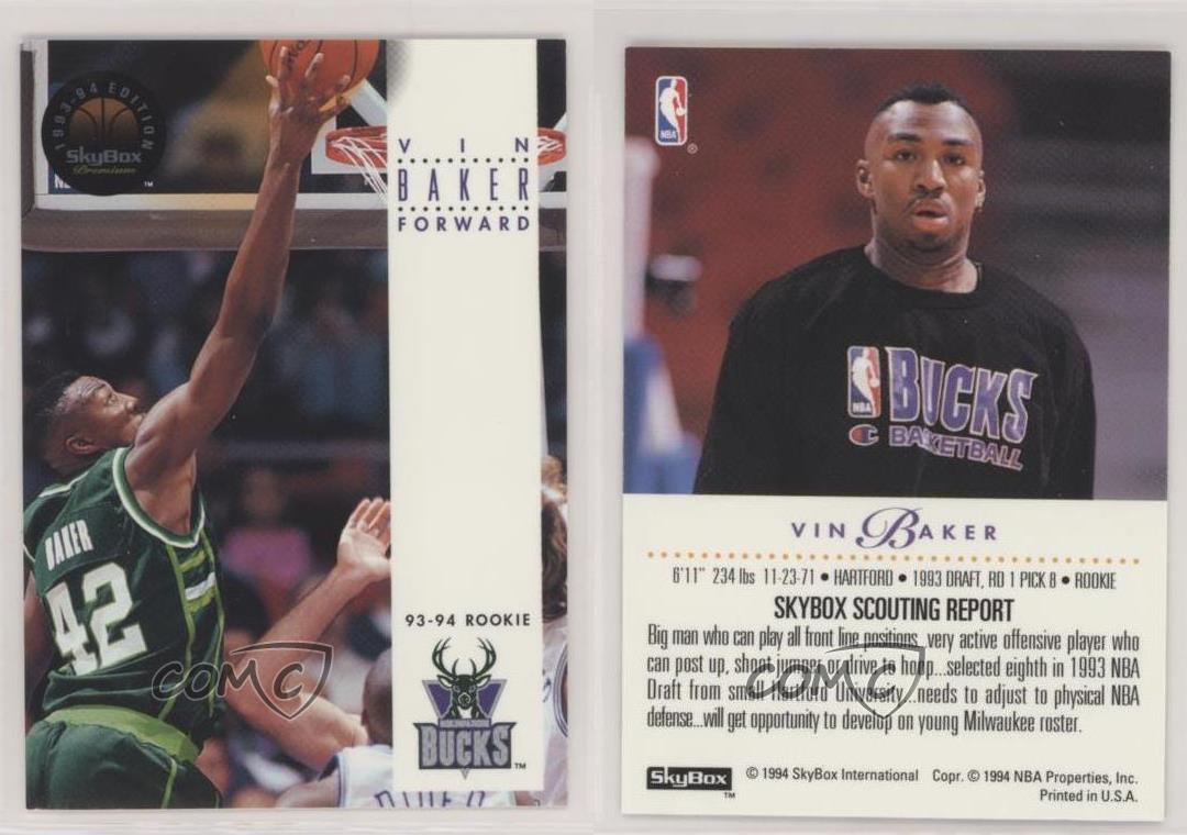 1993-94 Skybox Premium Schick Vin Baker Rookie RC