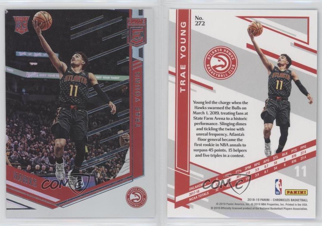 2018-19 Panini Chronicles Elite Trae Young #272 Rookie RC | eBay