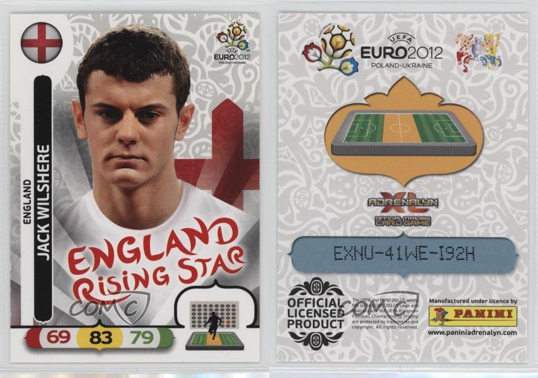 2012 Panini Adrenalyn XL UEFA Euro 2012 England Superstars Jack Wilshere - Bild 3 von 4