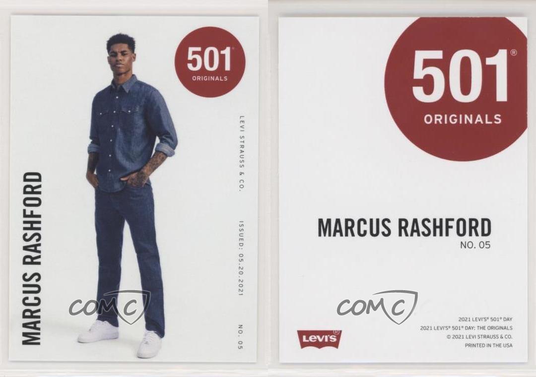 2021 Parkside Levi's 501 Day Originals Marcus Rashford #05 | eBay