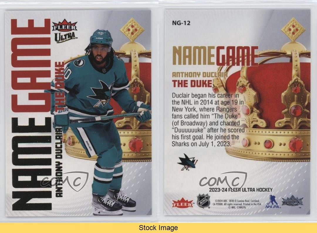 2023-24 Upper Deck Fleer Ultra Name Game Anthony Duclair #NG-12