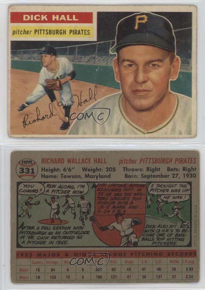 1956 Topps Dick Hall #331 - Bild 3 von 7