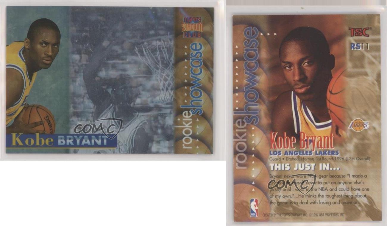1996-97 Topps Stadium Club Rookie Showcase Kobe Bryant #RS11