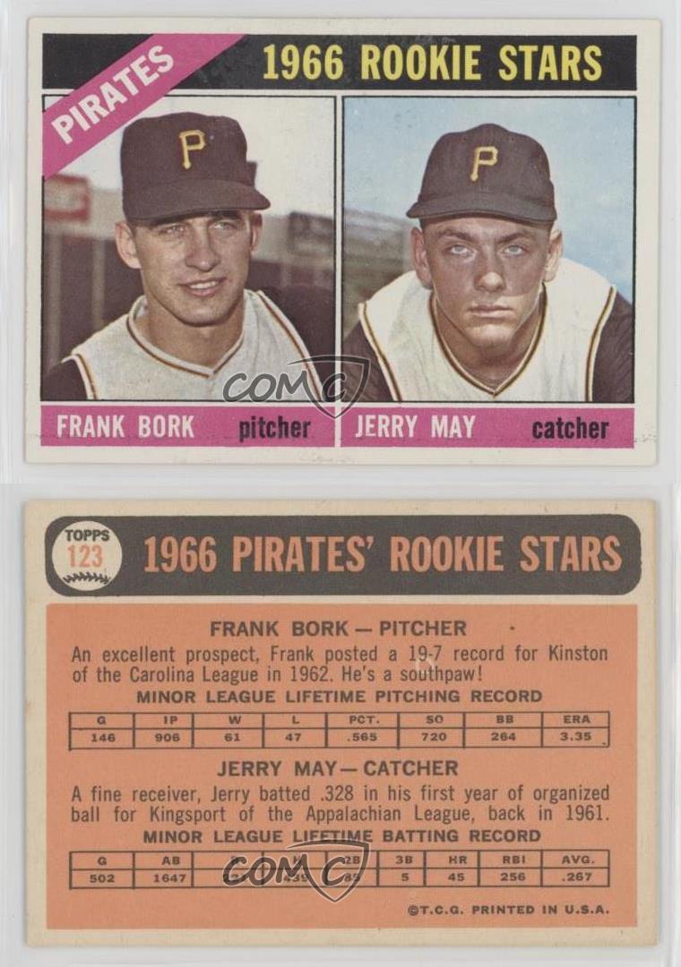 1966 Topps 1966 Rookie Stars Frank vente Bork Jerry May #123