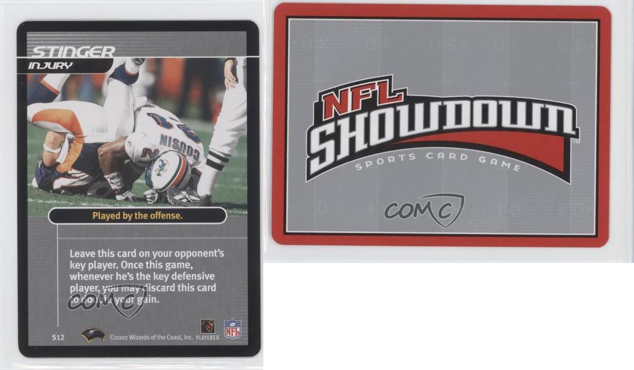 2002-03 NFL Showdown Strategy Injury Stinger #S12 - Picture 4 of 4