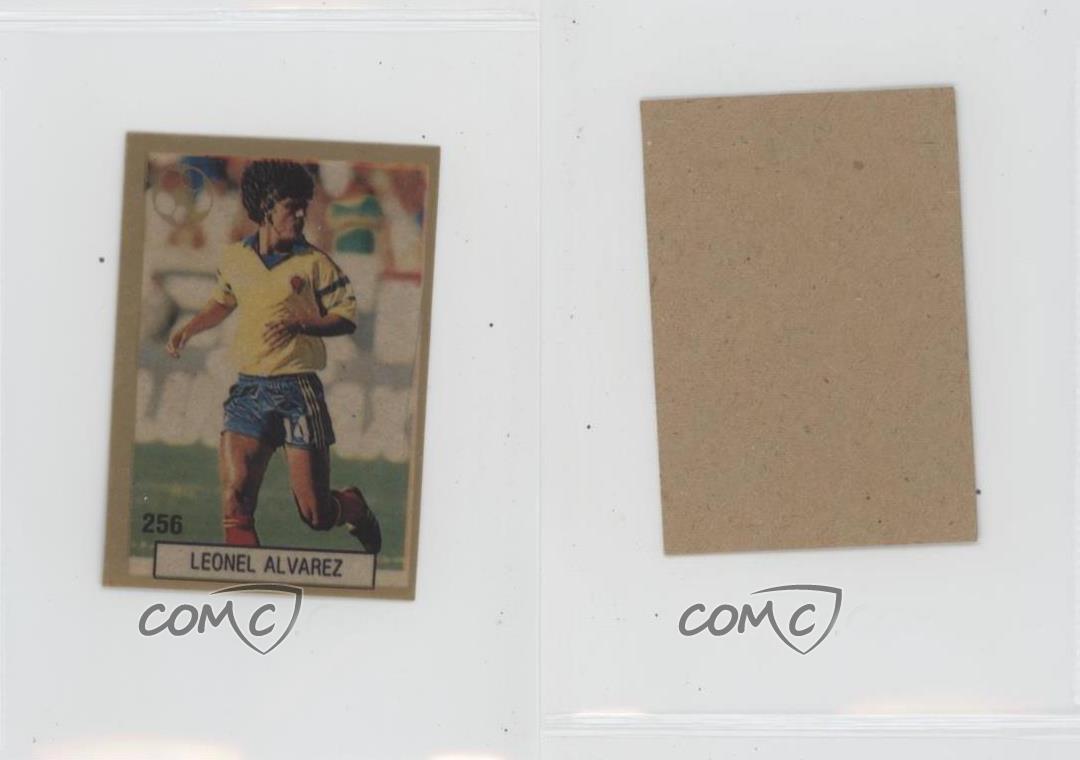 1990 Copa Mundo Italia 90 Gold Leonel Alvarez #256 - Bild 3 von 4