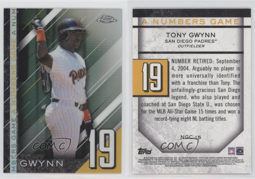 2020 Topps Chrome Update Target A Numbers Game Tony Gwynn #NGC-15 HOF