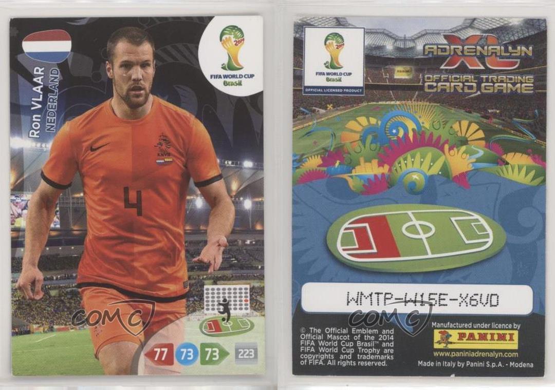 Cartes de collection Cartes sportives Collections PANINI 132 RON VLAAR PAYS-BAS  FIFA Coupe du Monde 2014 Brésil