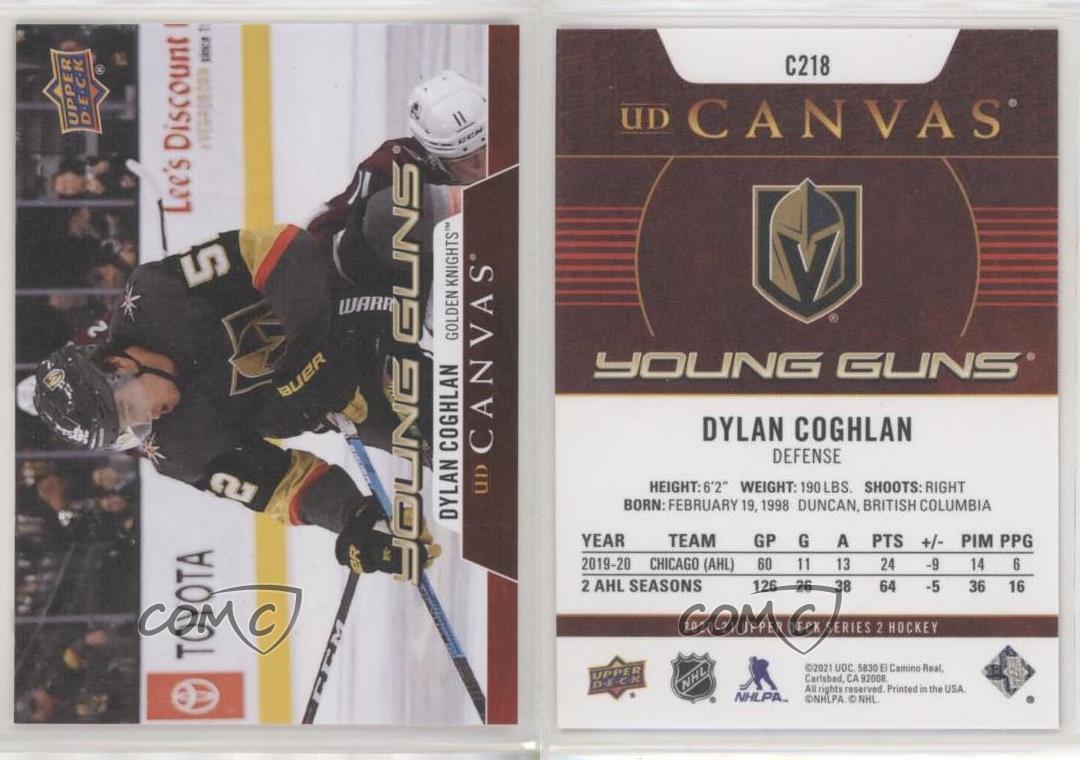 2020-21 Upper Deck UD Canvas Young Guns Dylan Coghlan #C218 Rookie 