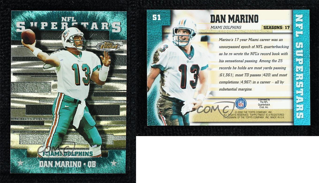 2000 Finest NFL Superstars Dan Marino Miami Dolphins #S1